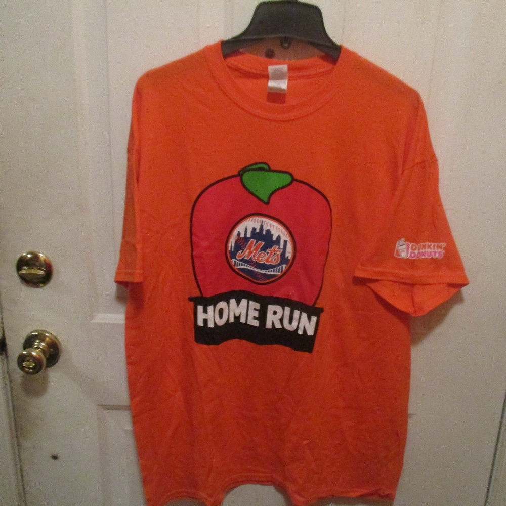NY METS DUNKIN DONUTS DD ADULT SIZE XL T-SHIRT EUC